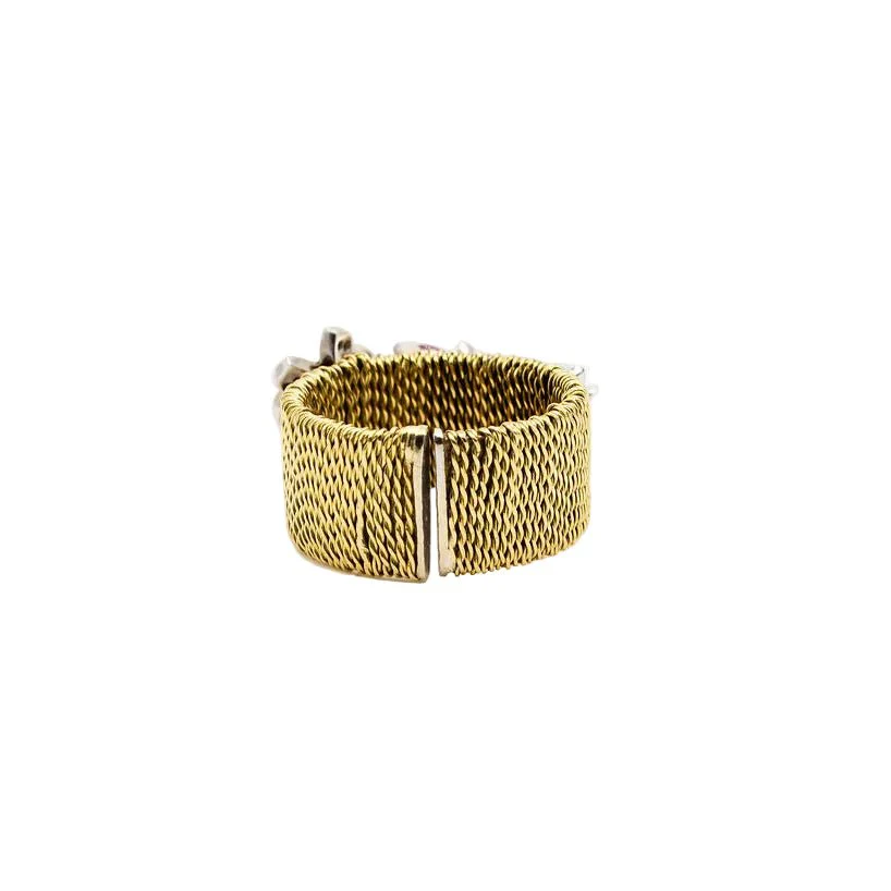 Bague en or jaune et diamants - Image 4