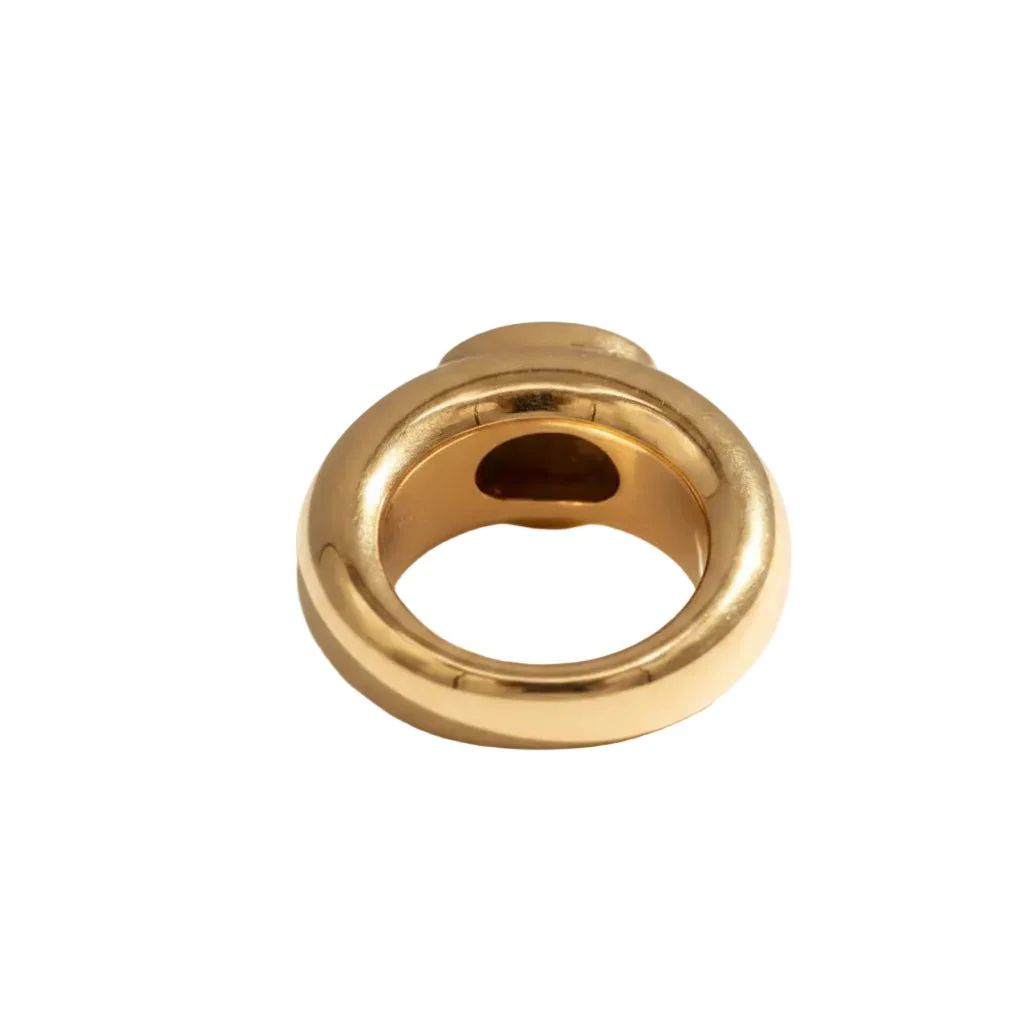 Bague Jonc en or jaune et rubis - Image 5