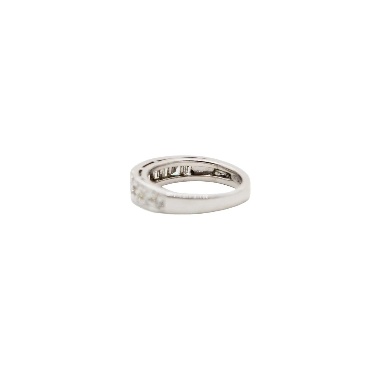 Bague Jonc FRED en or blanc et diamants - Image 3