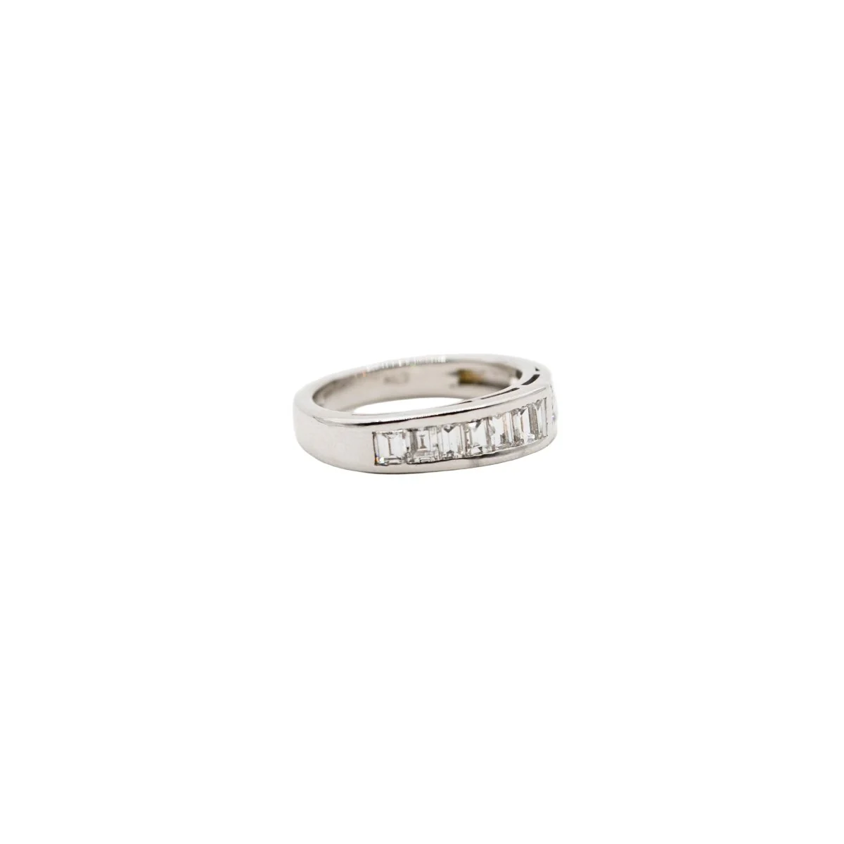 Bague Jonc FRED en or blanc et diamants - Image 6