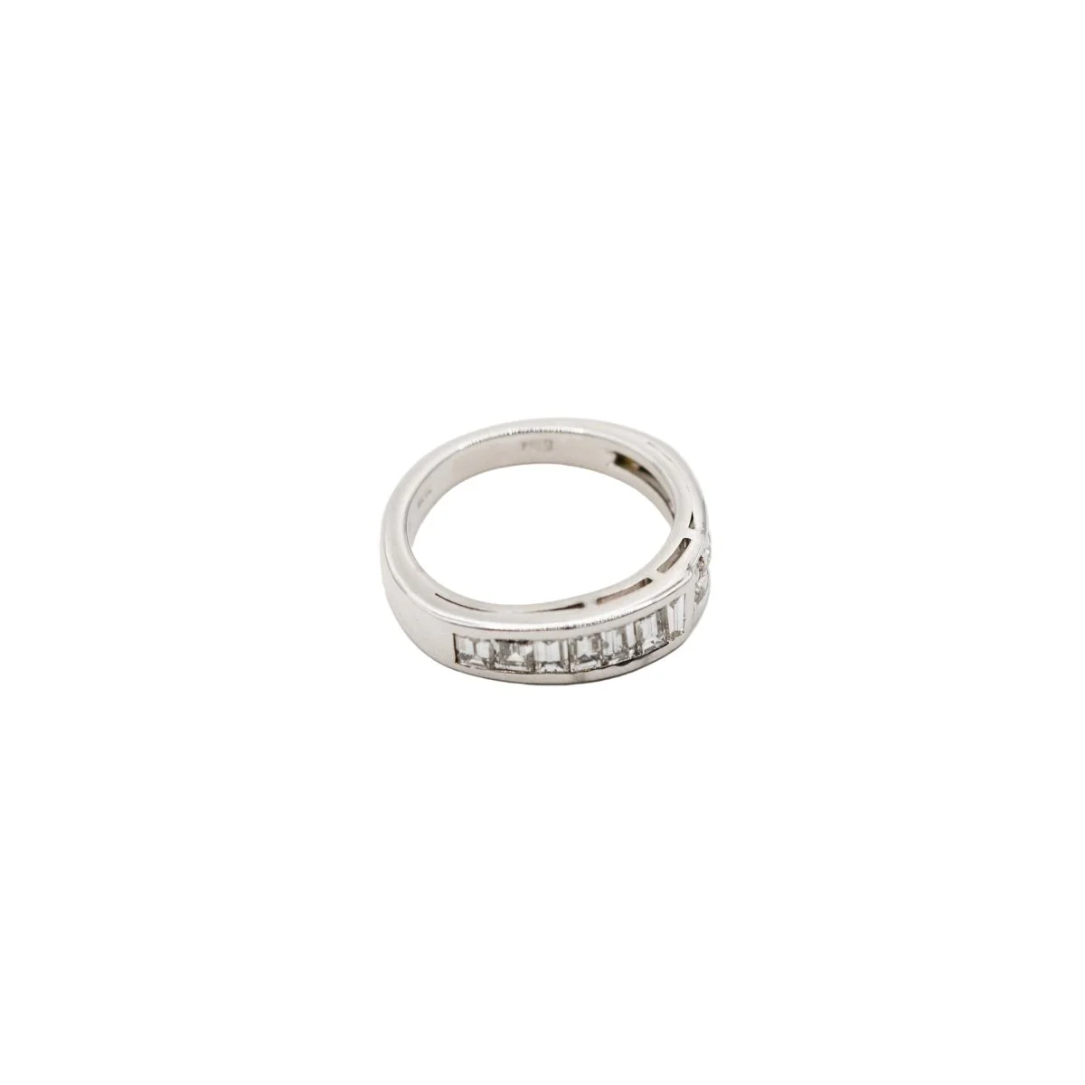 Bague Jonc FRED en or blanc et diamants - Image 7