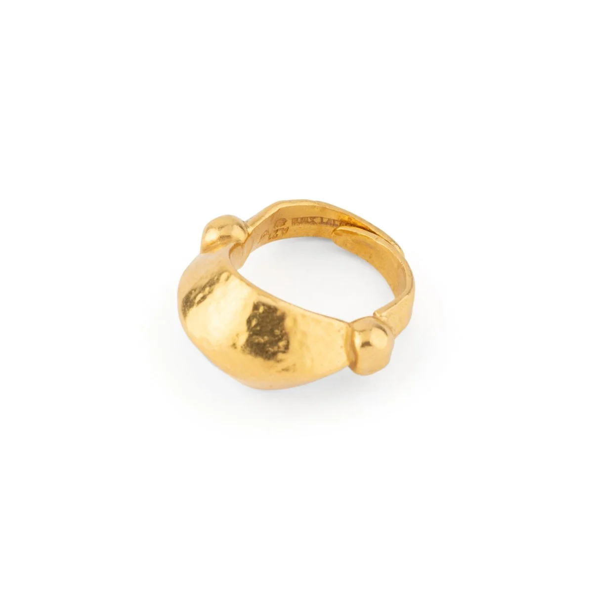 Bague martelé bombée du créateur Lalaounis - Image 4
