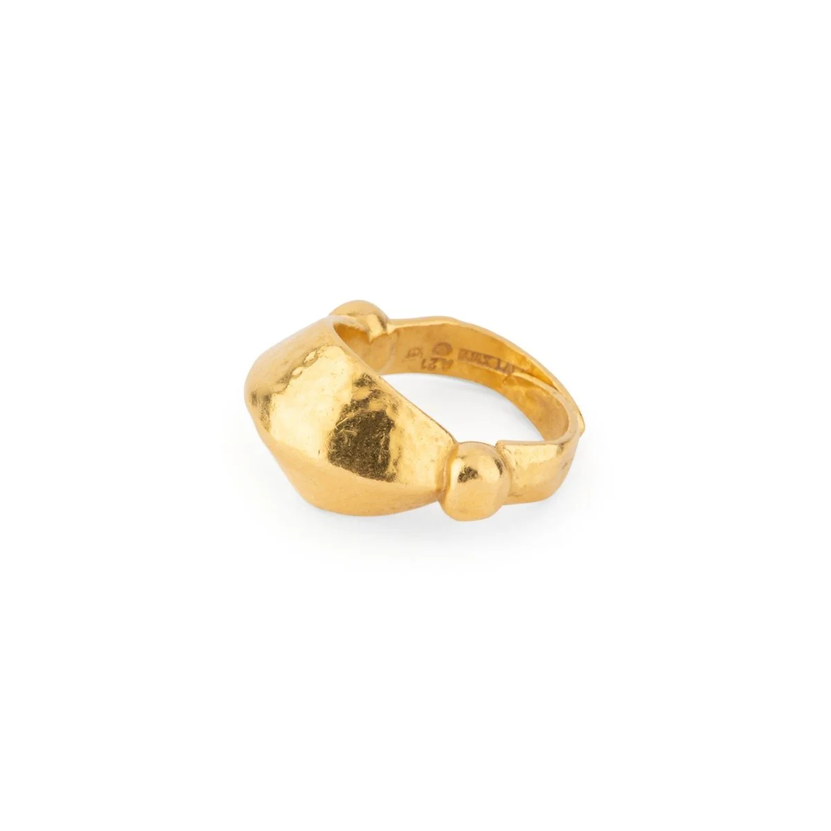 Bague martelé bombée du créateur Lalaounis - Image 6