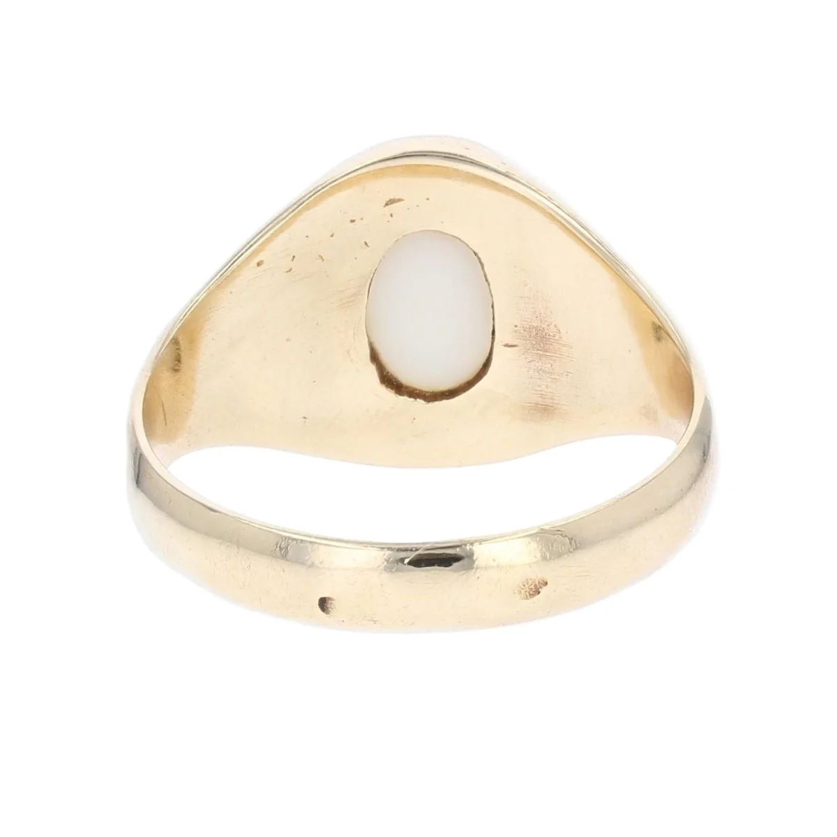 Bague Jonc en or jaune et opale - Image 4