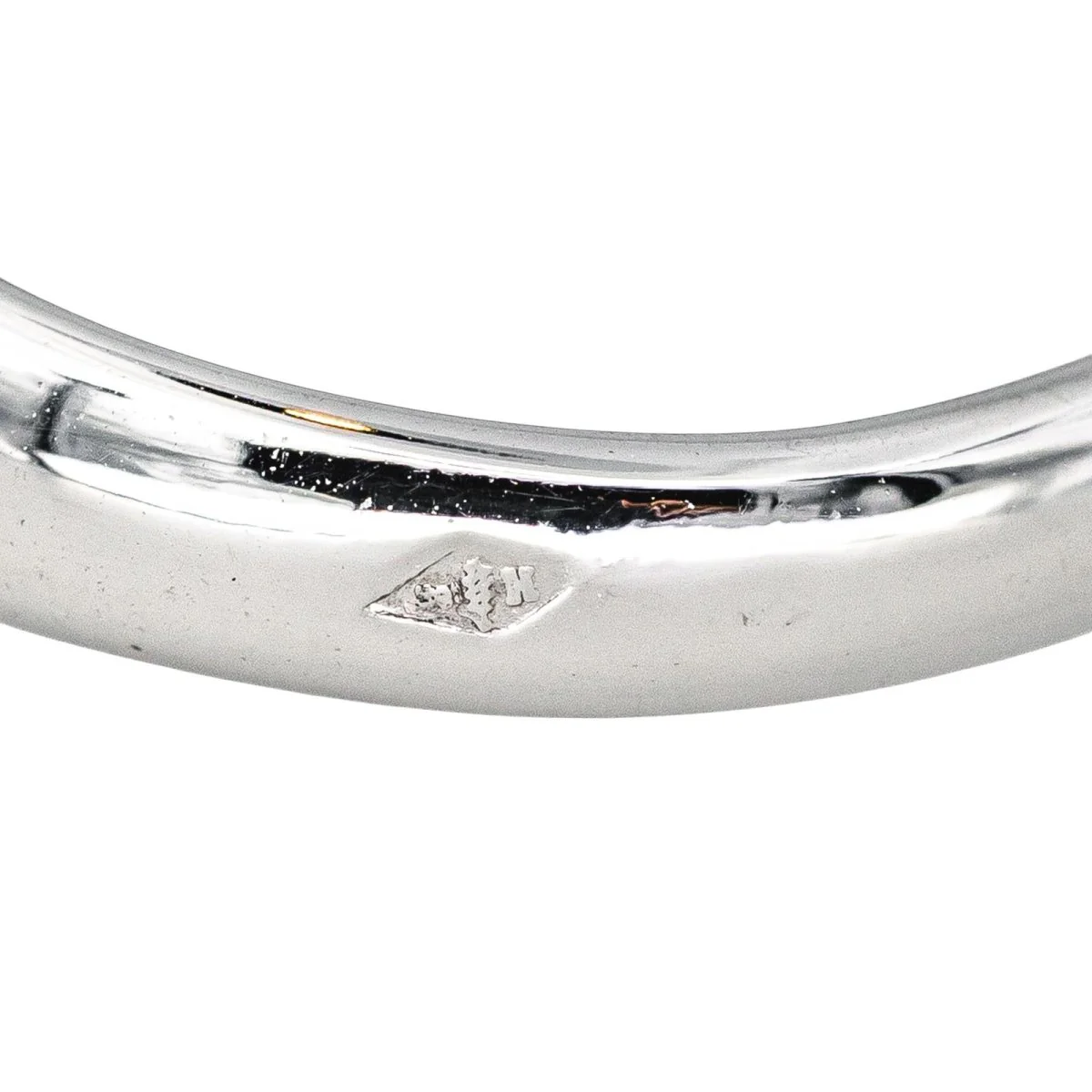 Bague Jonc en or blanc et diamants - Image 7