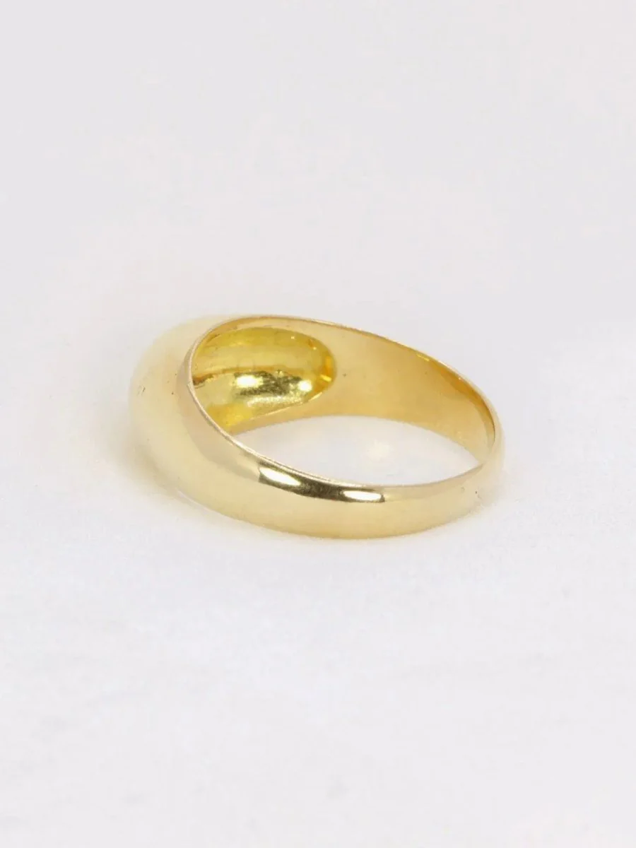 Bague jonc or jaune diamant 0,2 ct - Image 4