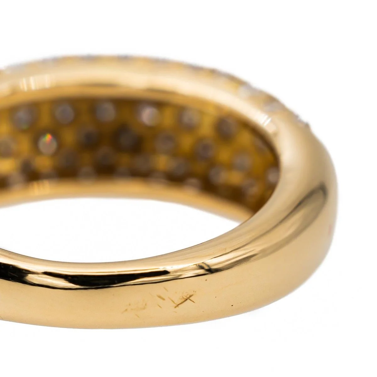 Bague Jonc en or jaune et diamants - Image 7
