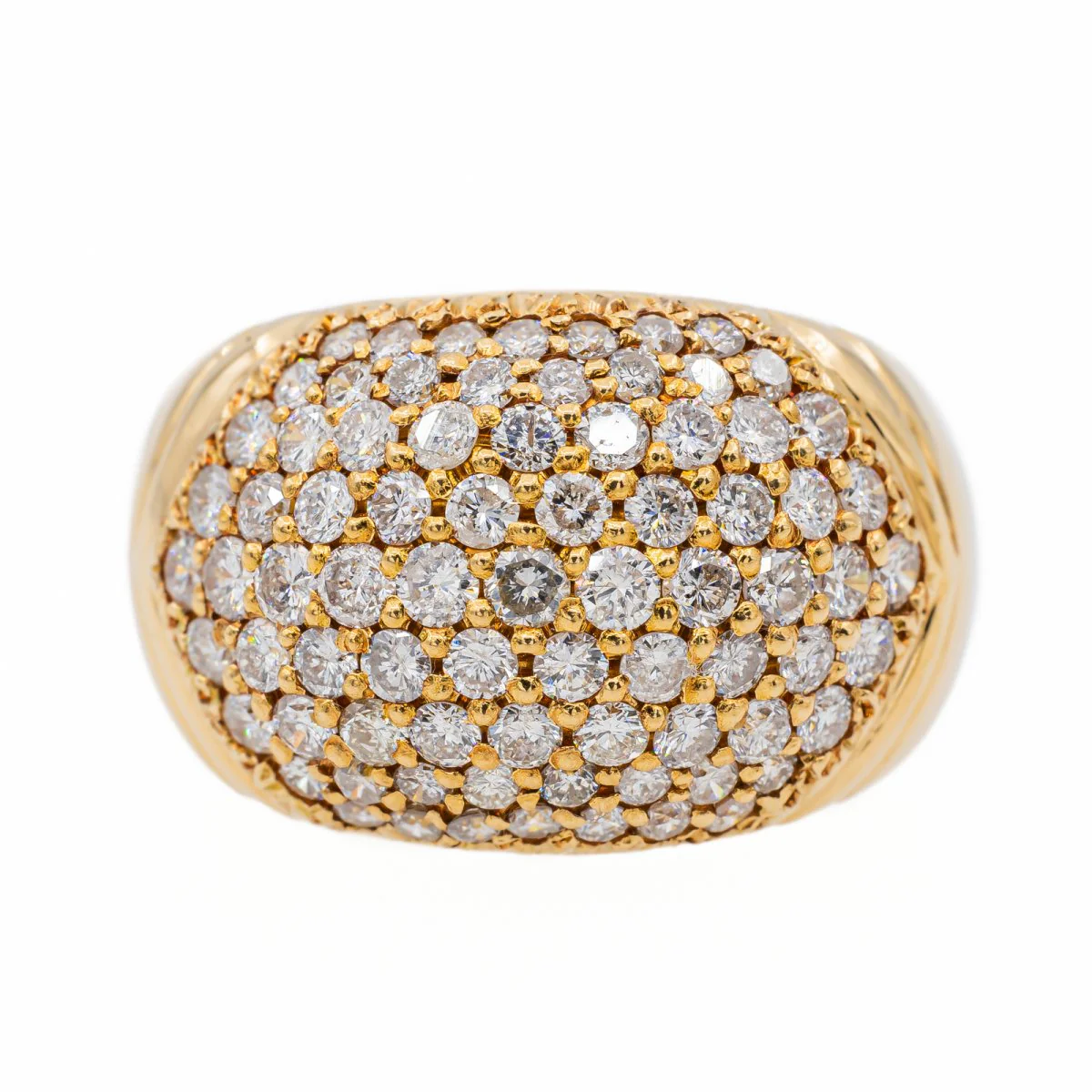 Bague Jonc en or jaune et diamant