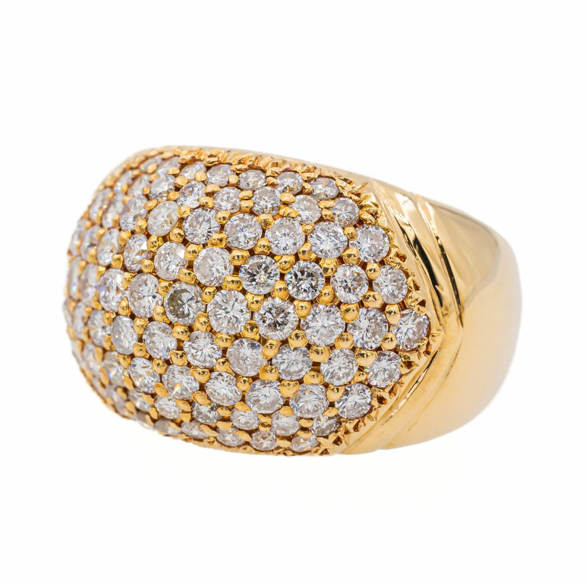 Bague Jonc en or jaune et diamant - Image 3