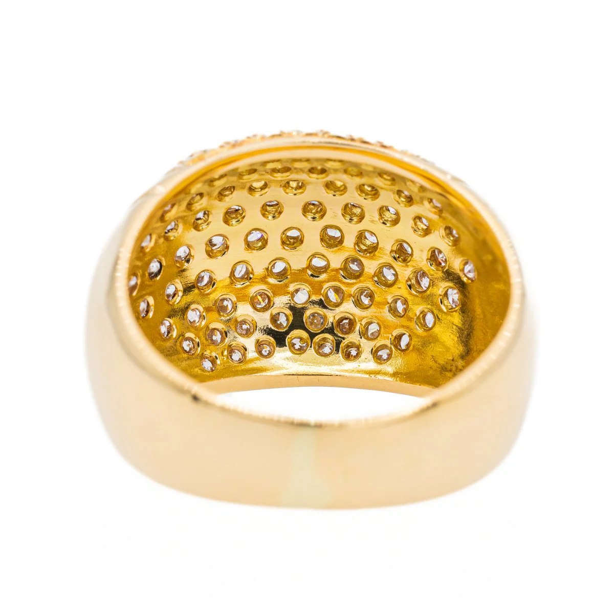 Bague Jonc en or jaune et diamant - Image 5