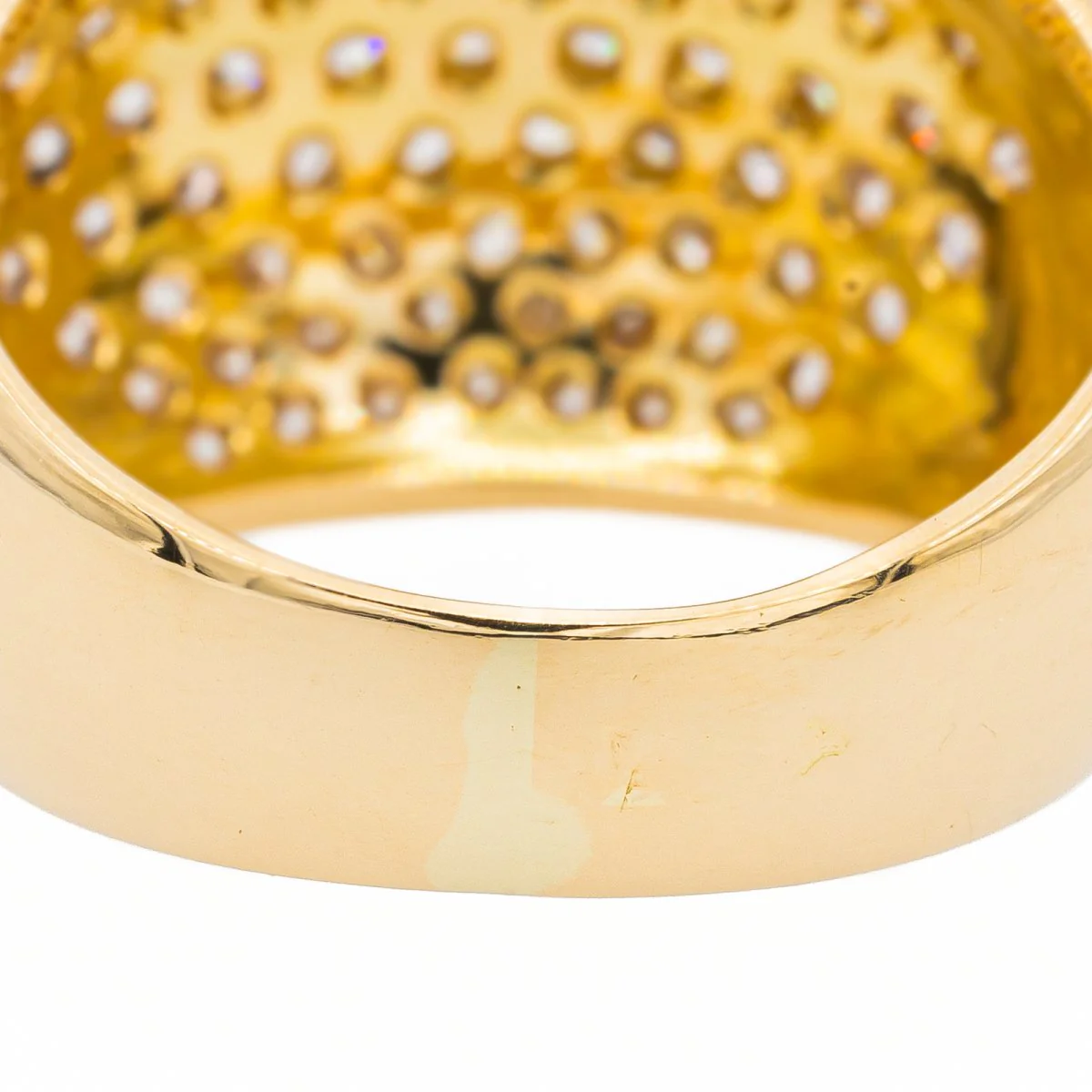 Bague Jonc en or jaune et diamant - Image 6