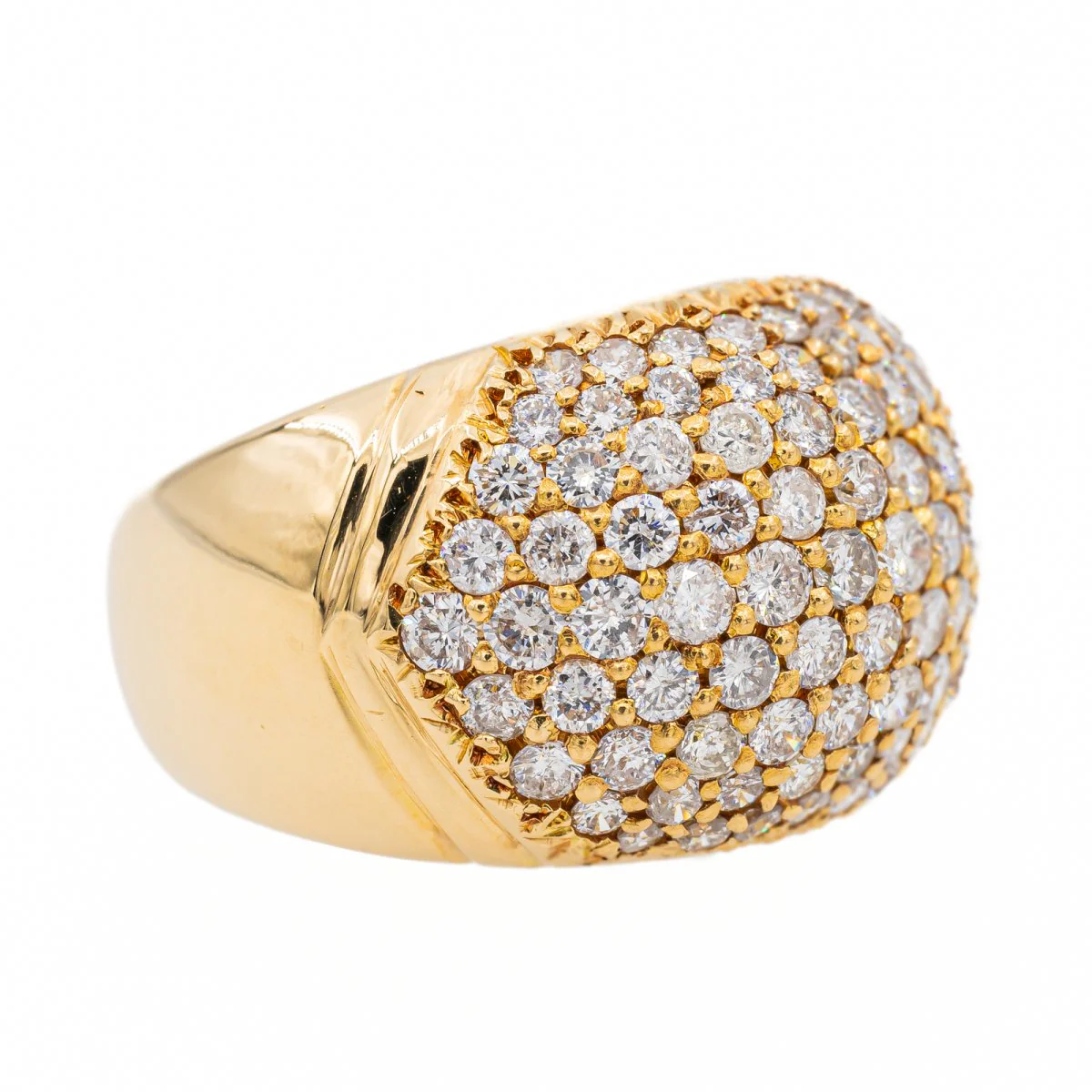 Bague Jonc en or jaune et diamant - Image 7