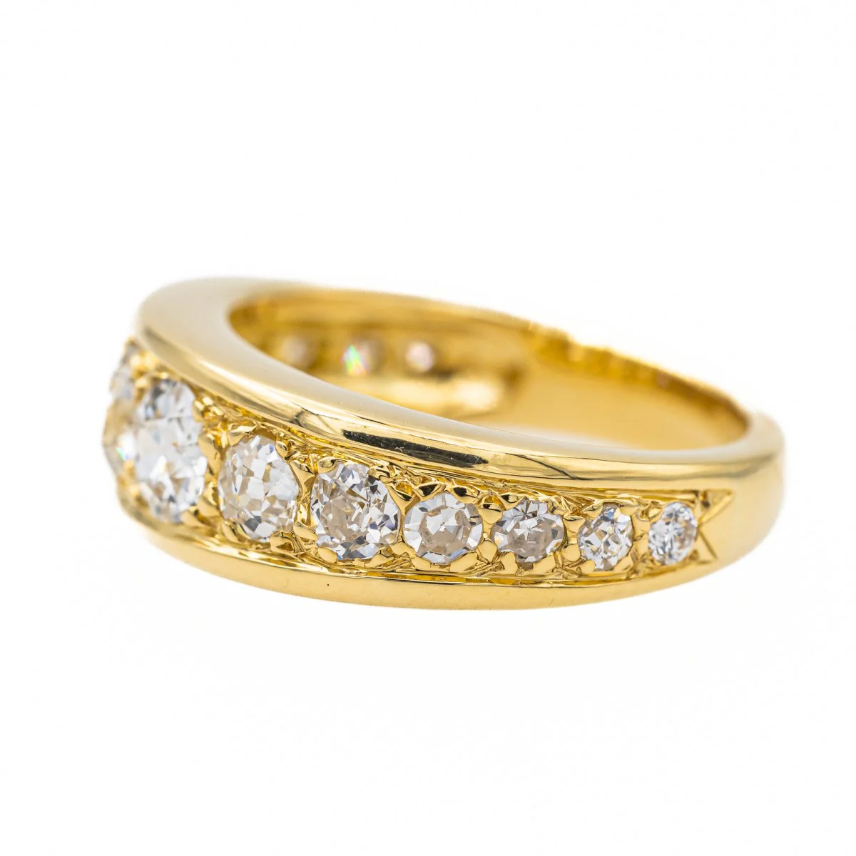 Bague Jonc Or jaune Diamant - Image 4