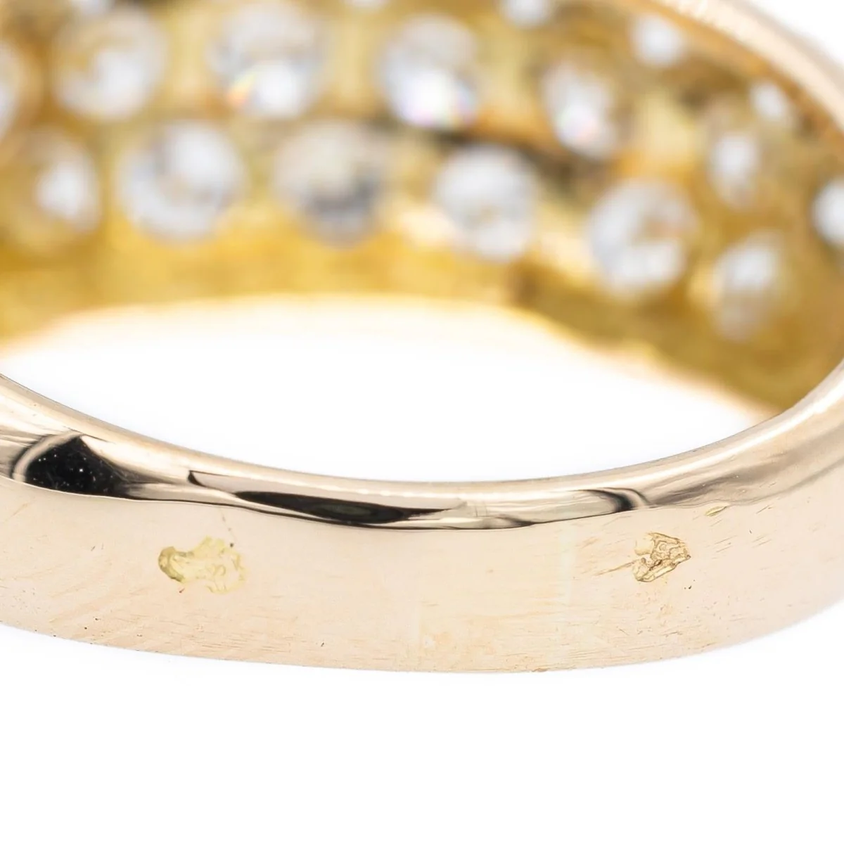 Bague Jonc en or jaune et diamants - Image 5