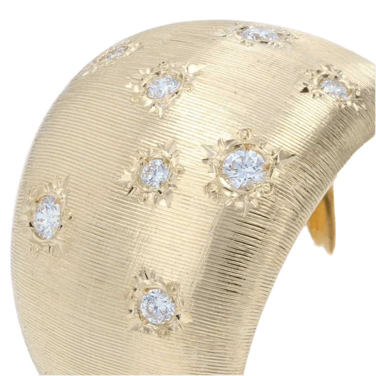 Bague Jonc en or jaune et diamants - Image 7