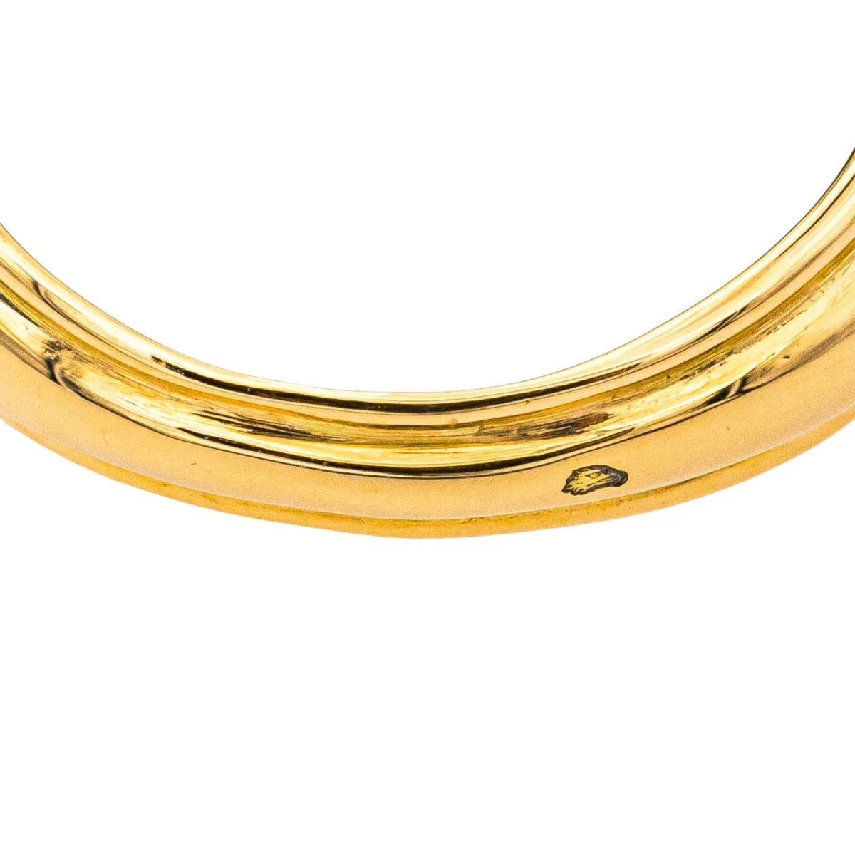 Bague Jonc en or jaune et émeraude - Image 6