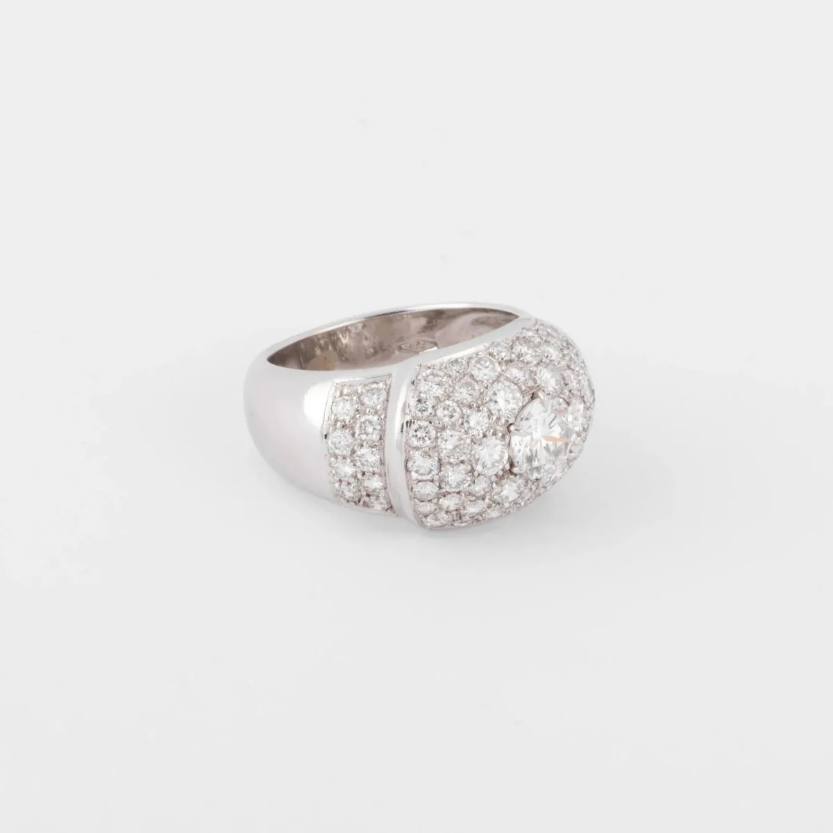 Bague jonc pavée de diamant de diamant - Image 3