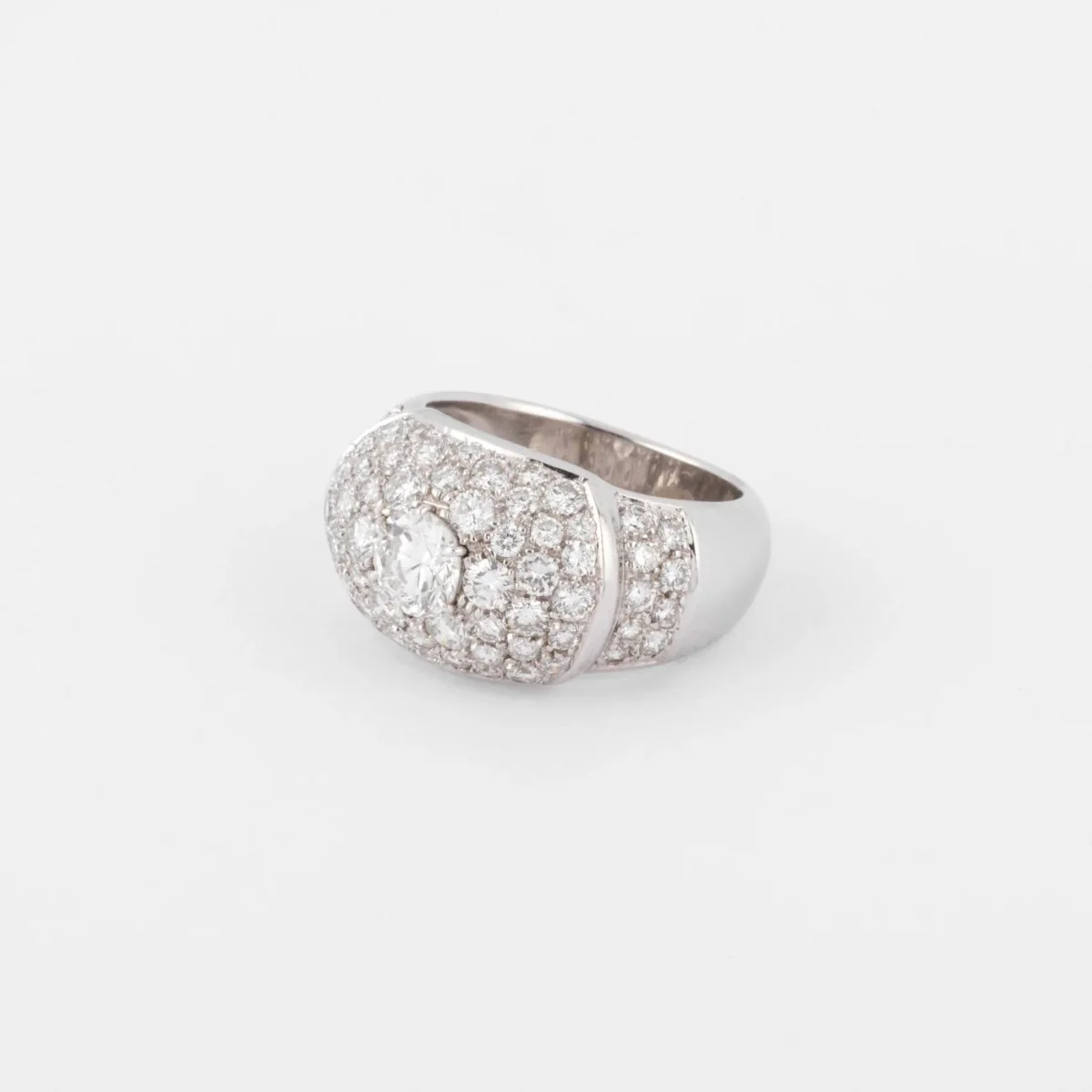 Bague jonc pavée de diamant de diamant - Image 5