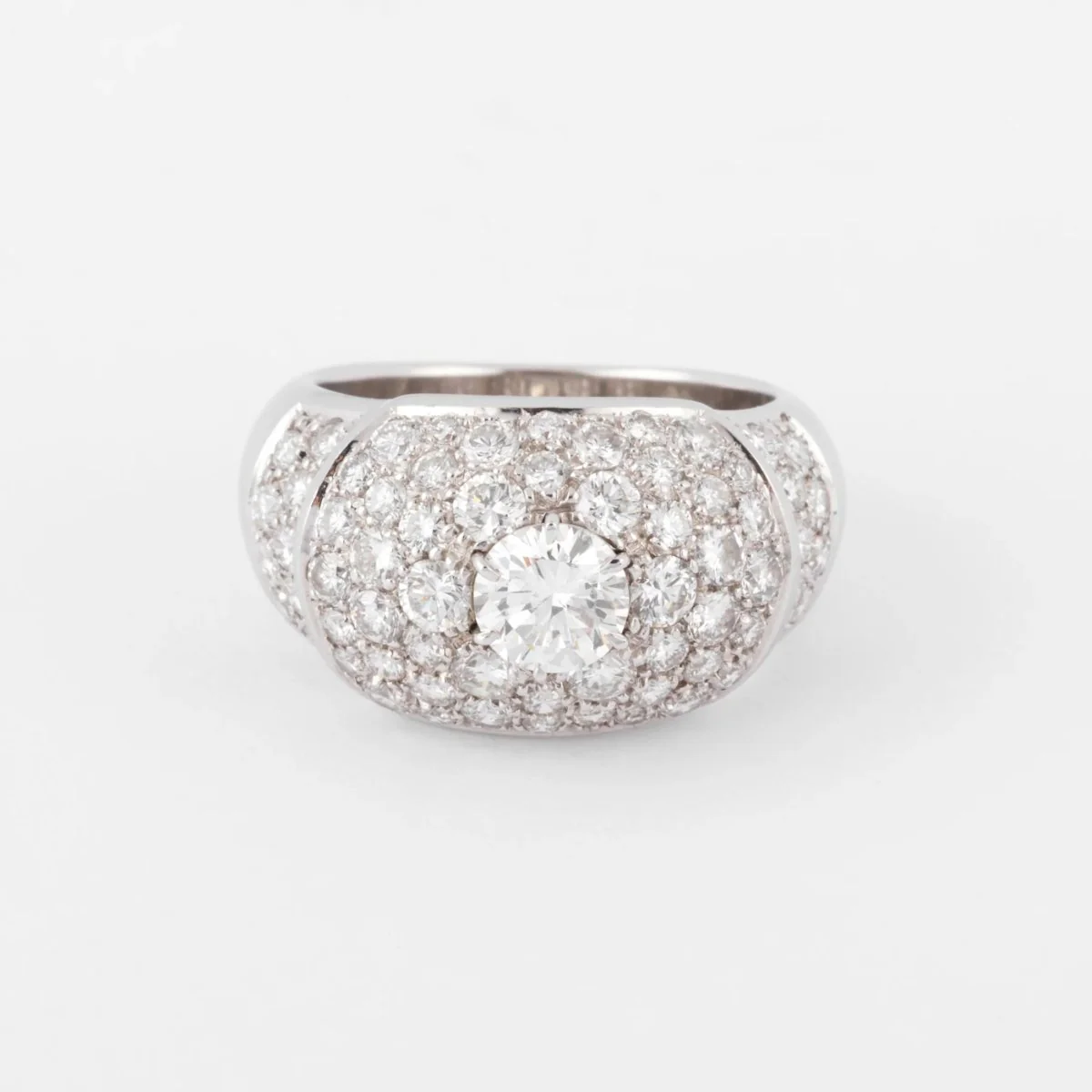 Bague jonc pavée de diamant de diamant - Image 6