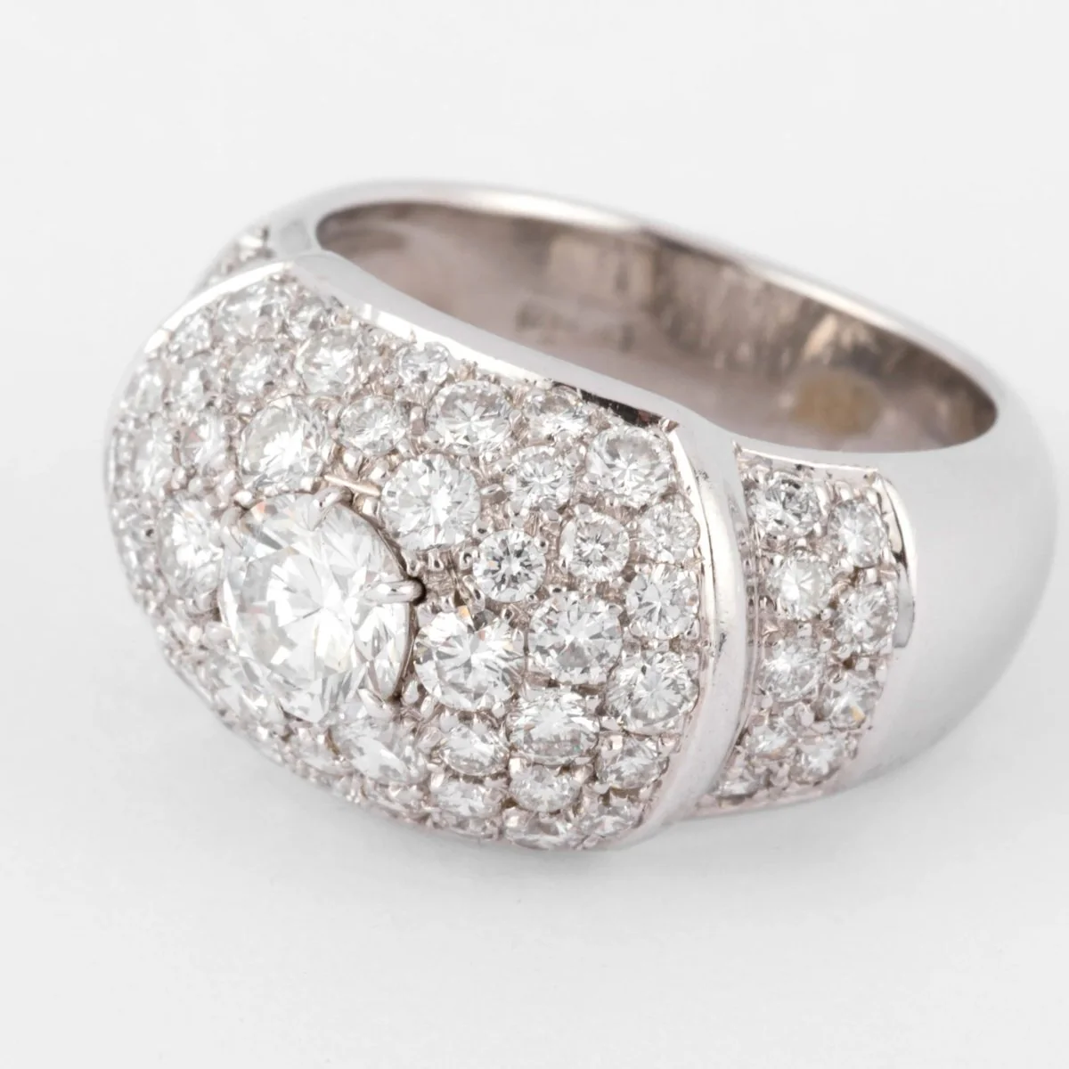 Bague jonc pavée de diamant de diamant - Image 7