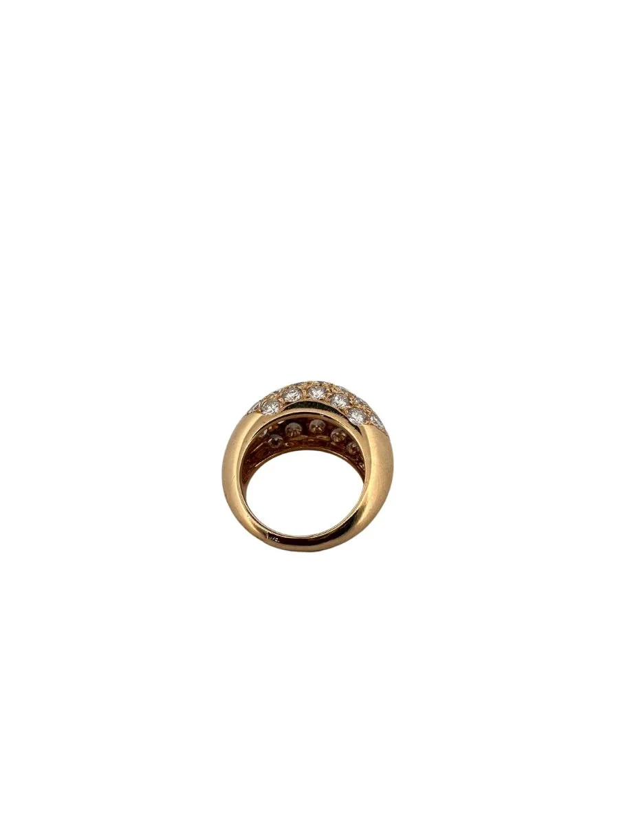 Bague Jonc VAN CLEEF & ARPELS en or jaune pavée de diamants - Image 4