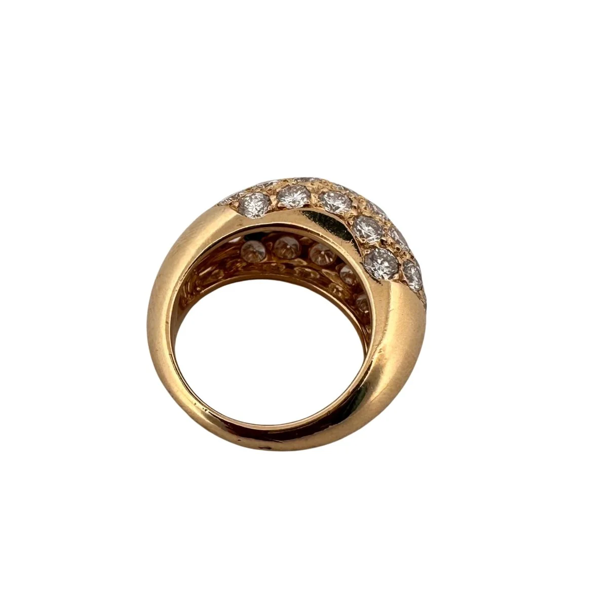 Bague Jonc VAN CLEEF & ARPELS en or jaune pavée de diamants - Image 5