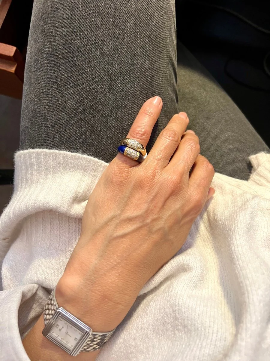 Bague VAN CLEEF & ARPELS, collection Philippine en or jaune et diamants - Image 2