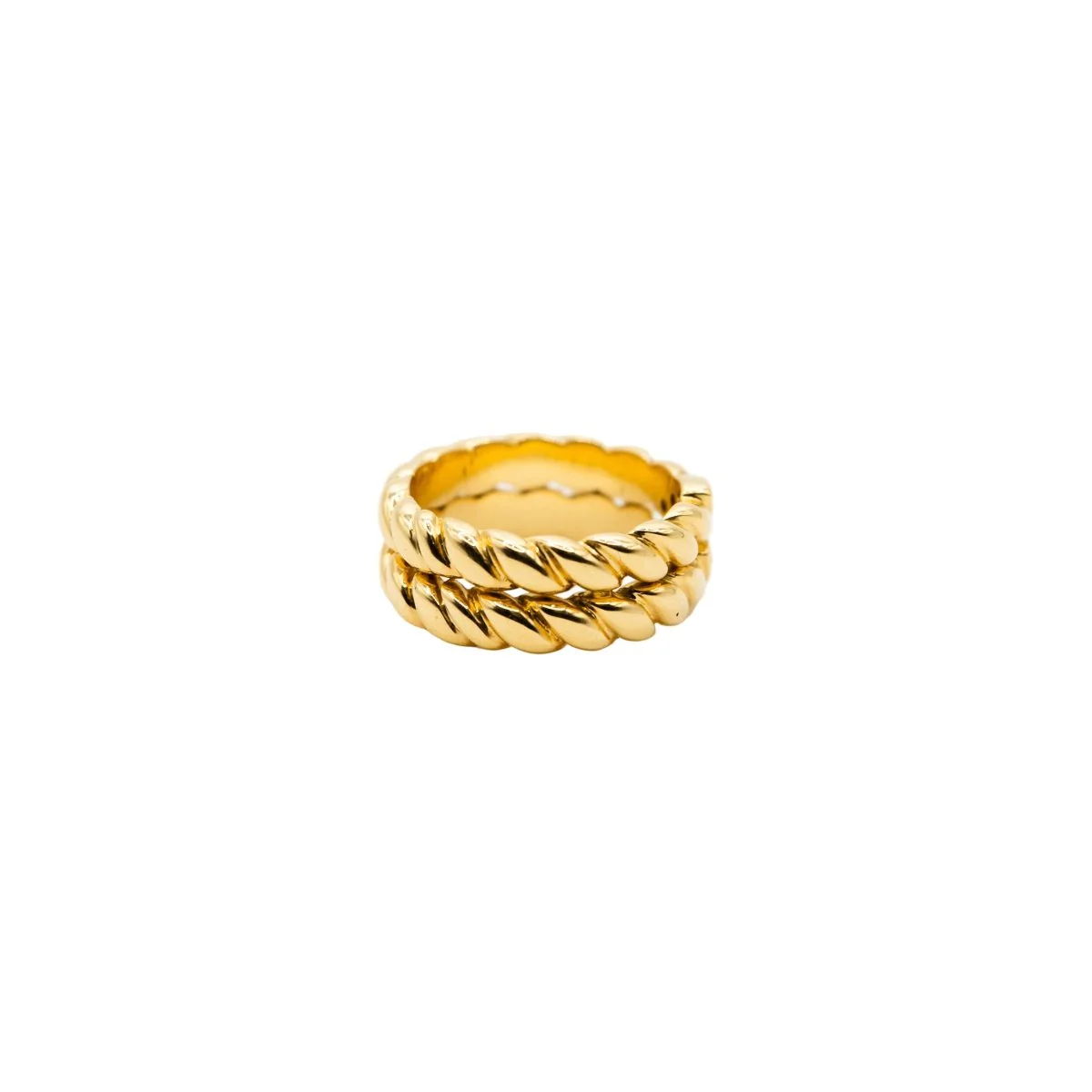 Bague Bandeau VAN CLEEF & ARPELS en or jaune et diamants - Image 4