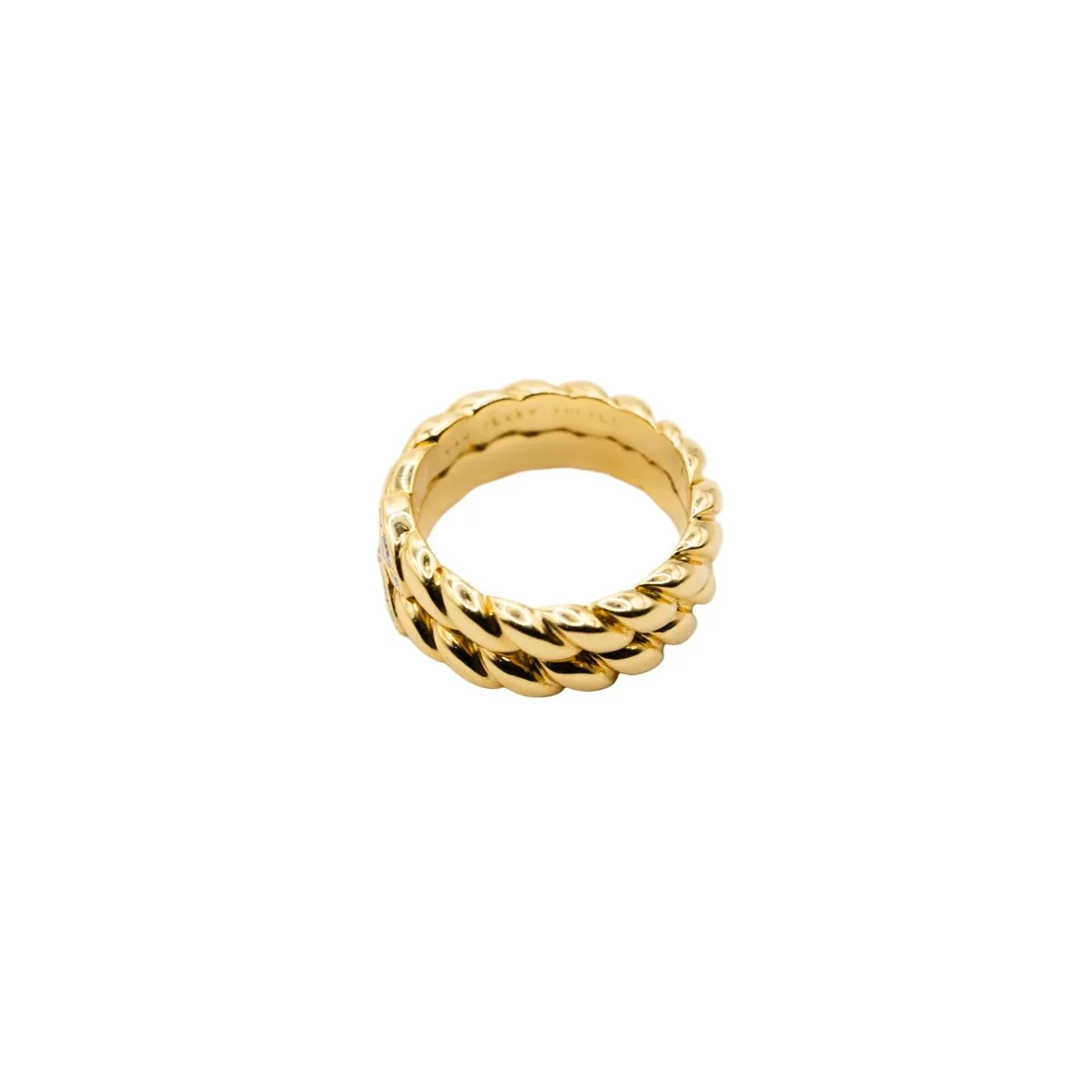Bague Bandeau VAN CLEEF & ARPELS en or jaune et diamants - Image 5