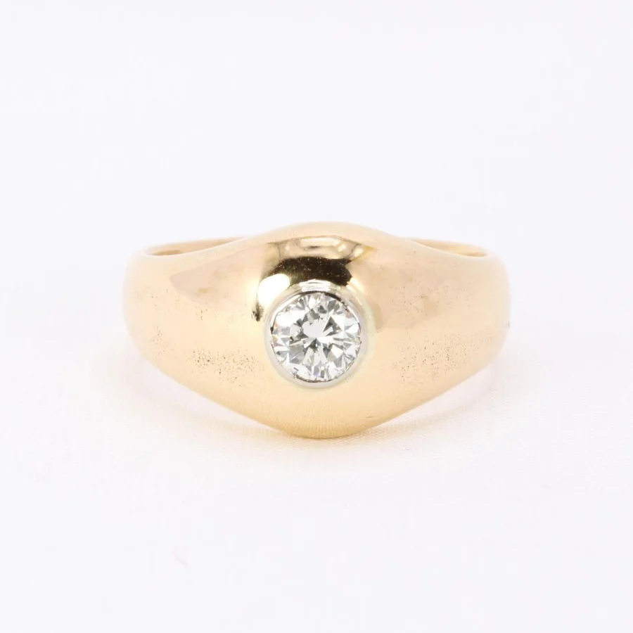Bague Jonc en or et diamant - Image 3