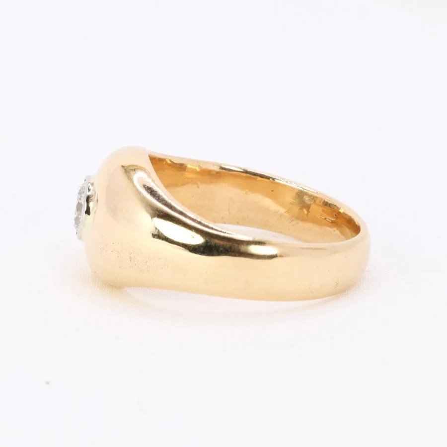 Bague Jonc en or et diamant - Image 6