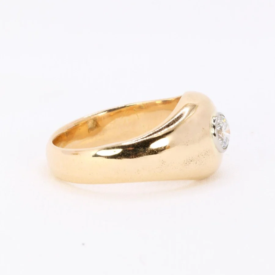 Bague Jonc en or et diamant - Image 7