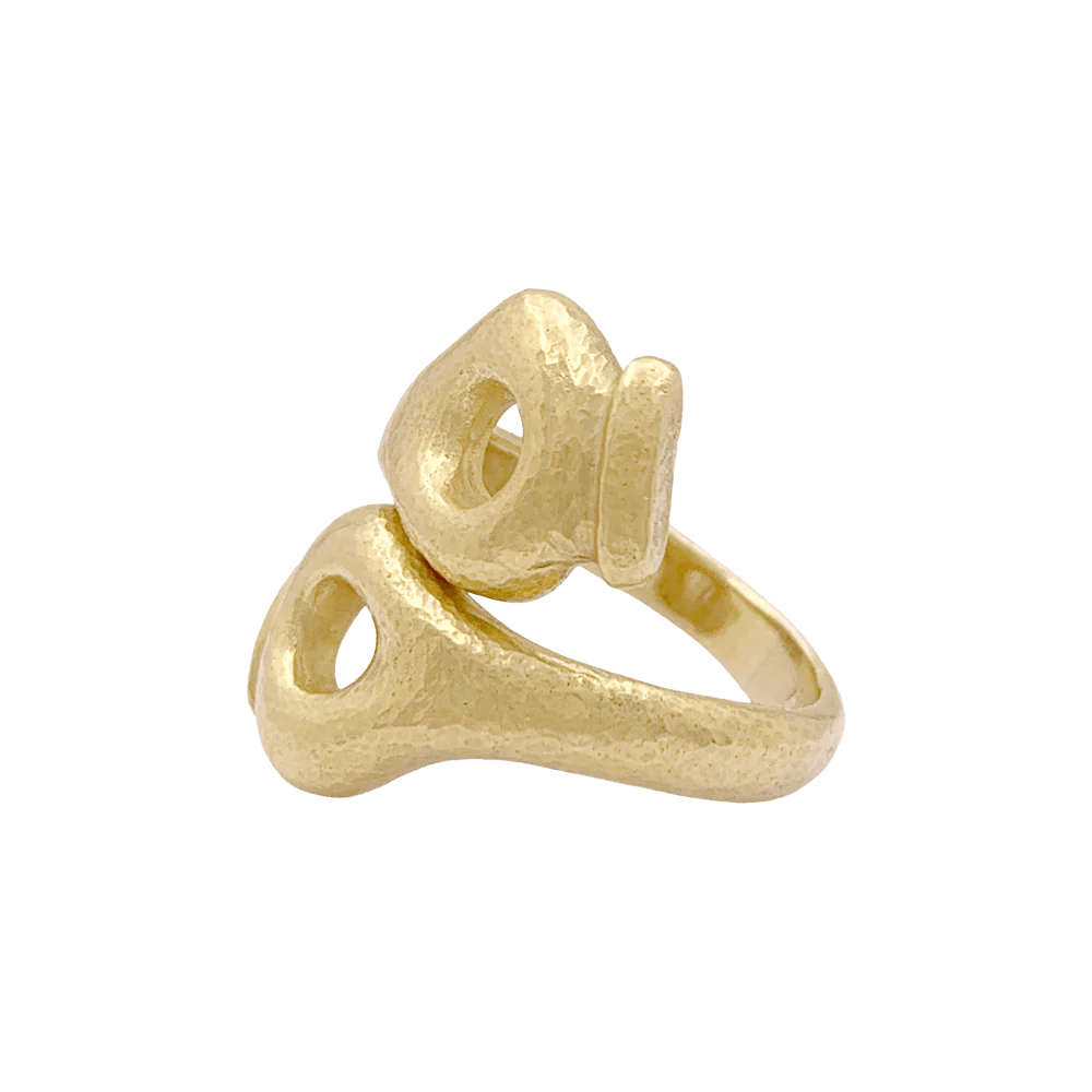Bague Toi & Moi LALAOUNIS "Mesopotamia" en or jaune - Image 3