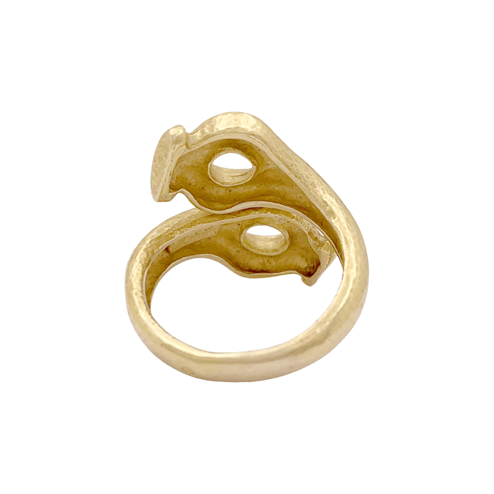 Bague Toi & Moi LALAOUNIS "Mesopotamia" en or jaune - Image 4