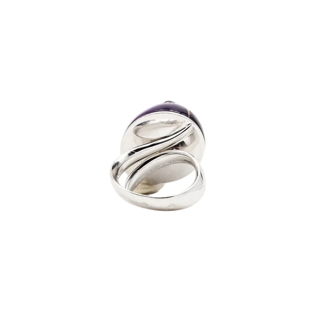 Bague LORENZ BÄUMER "Coccinelle" en or blanc, améthyste, citrine et saphirs - Image 6