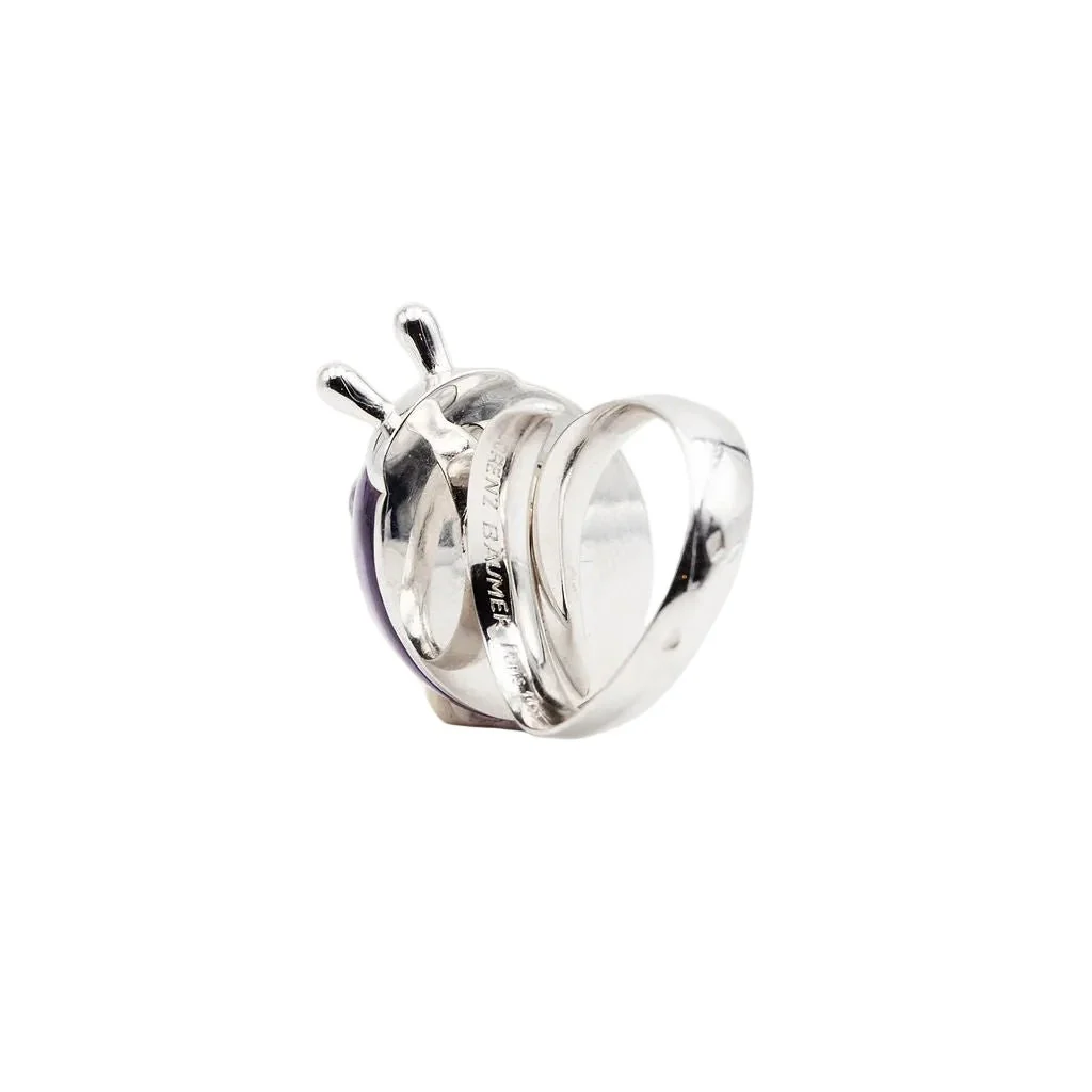 Bague LORENZ BÄUMER "Coccinelle" en or blanc, améthyste, citrine et saphirs - Image 8