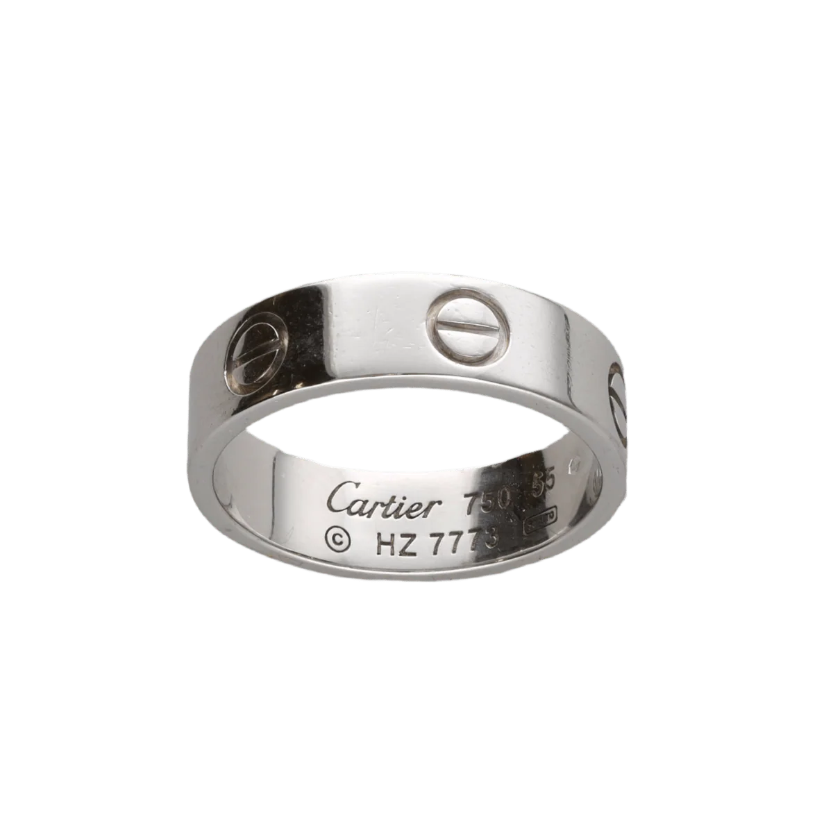 Bague Bandeau CARTIER "Love" en or blanc