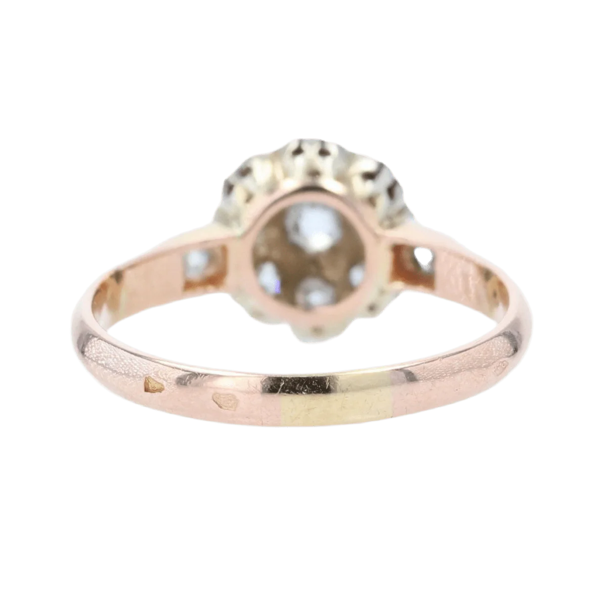 Bague Marguerite en or rose et diamants - Image 4