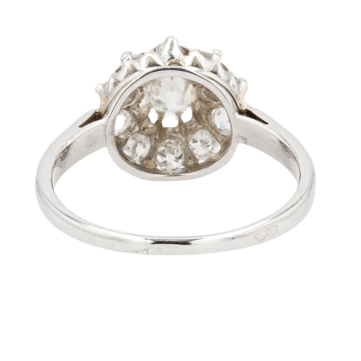 Bague Marguerite en or blanc et diamants - Image 4