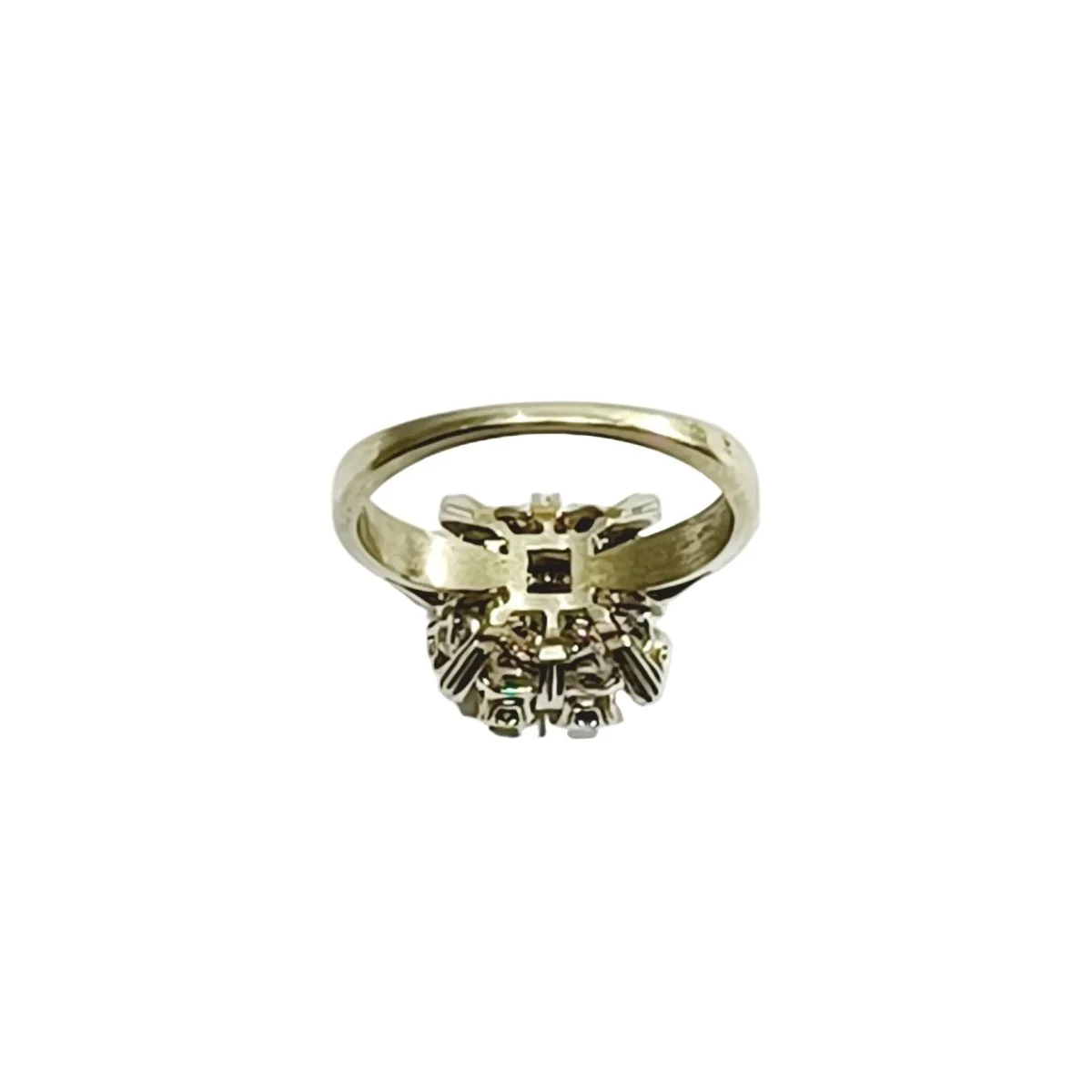 Bague Marguerite en or blanc et diamants - Image 5