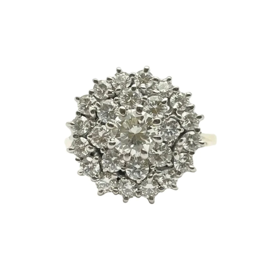 Bague Marguerite en or blanc, or jaune et diamants