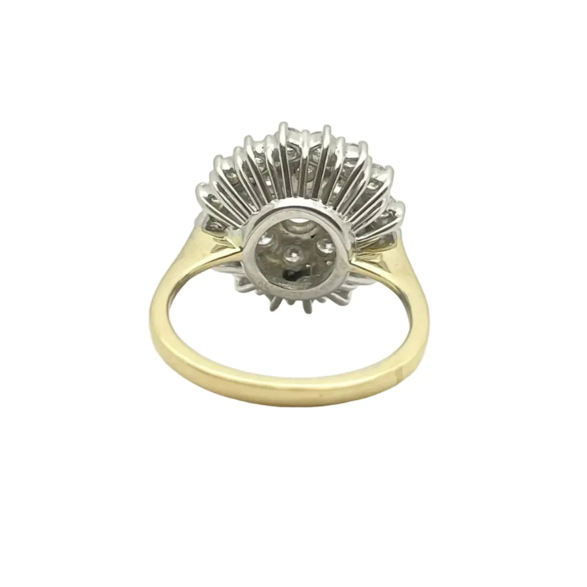 Bague Marguerite en or blanc, or jaune et diamants - Image 4