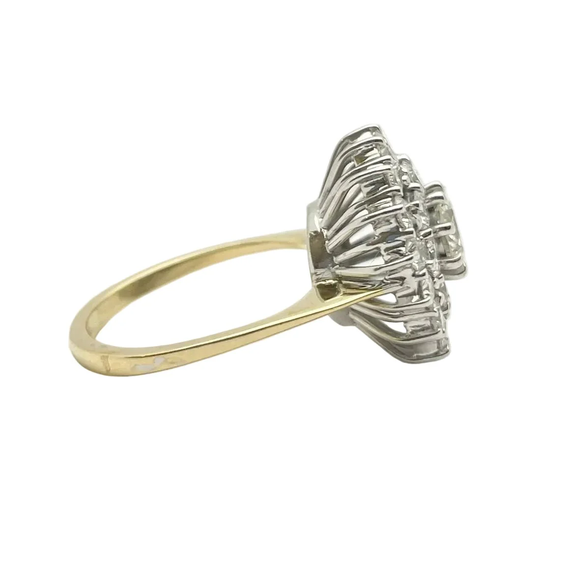 Bague Marguerite en or blanc, or jaune et diamants - Image 5