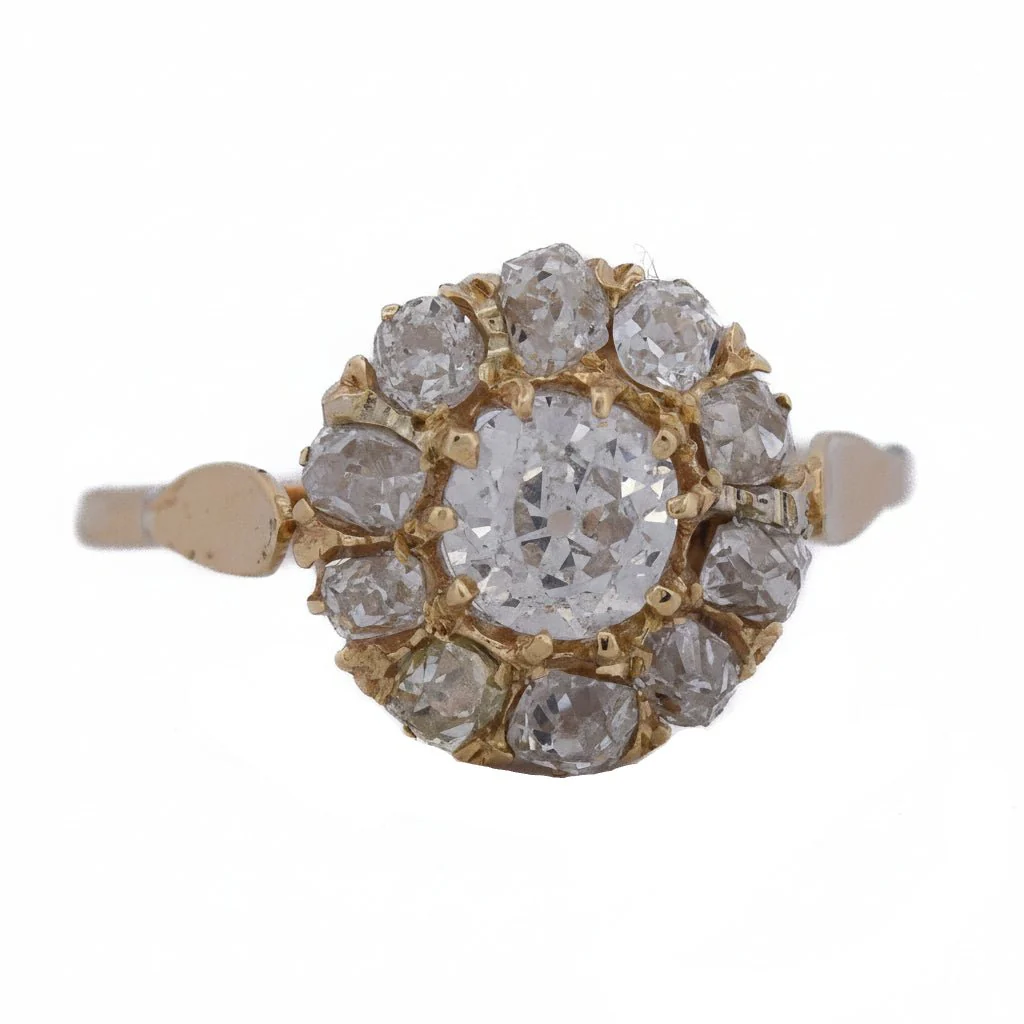 Bague Marguerite en or jaune et diamants
