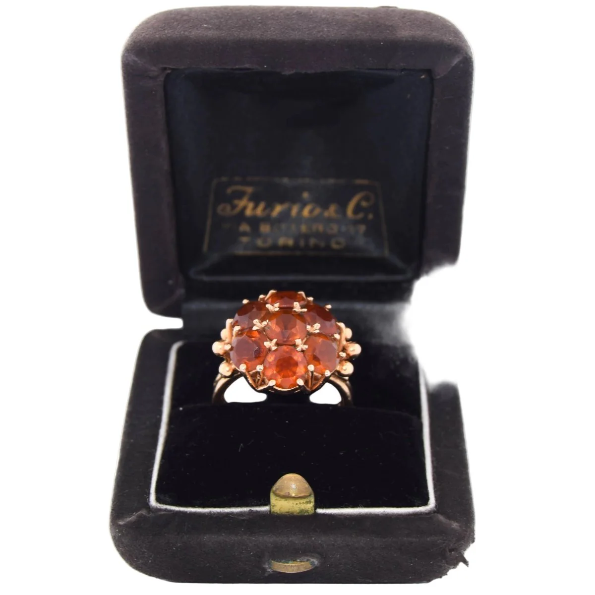 Bague Marguerite en or jaune et quartz - Image 9