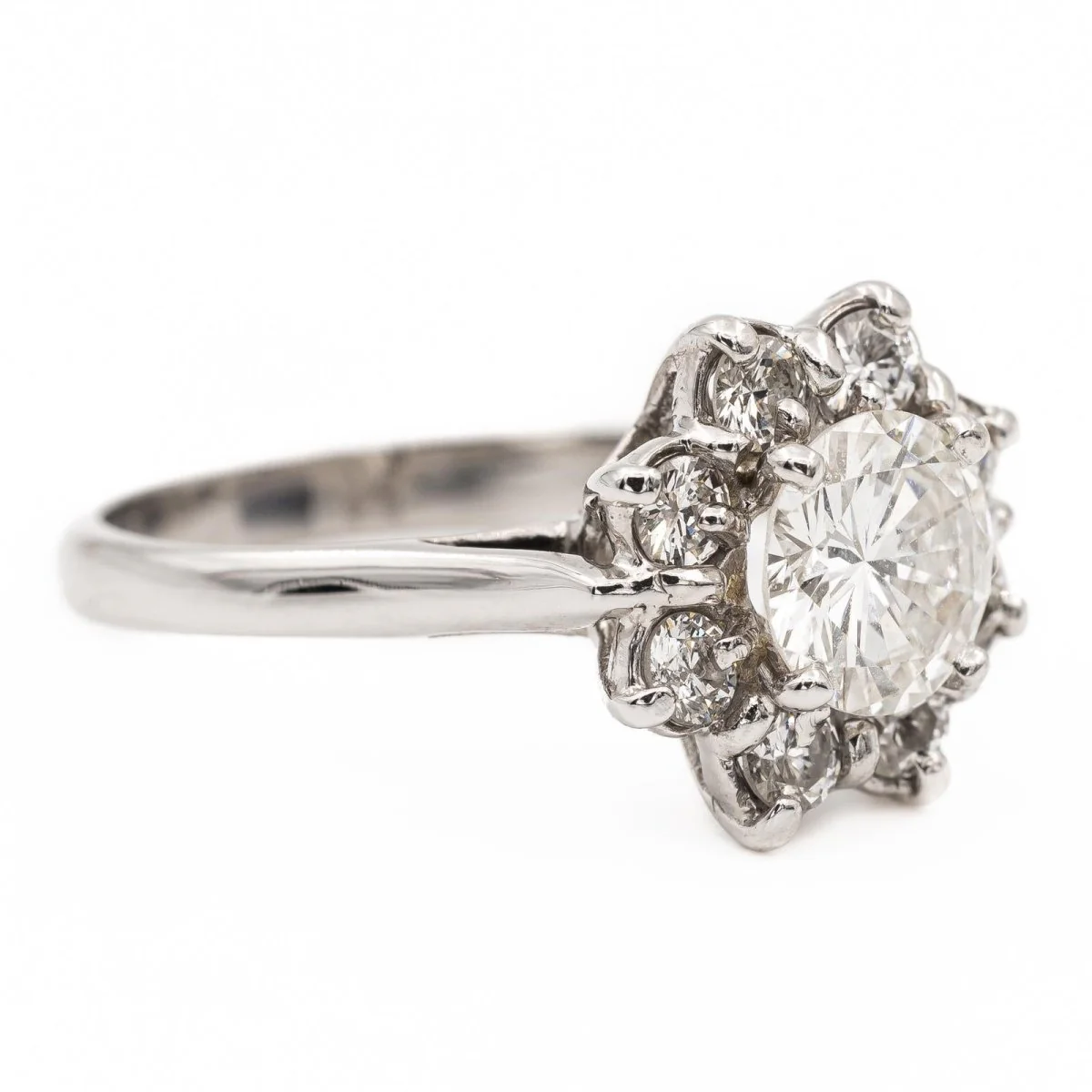 Bague Marguerite Or blanc Diamant - Image 7
