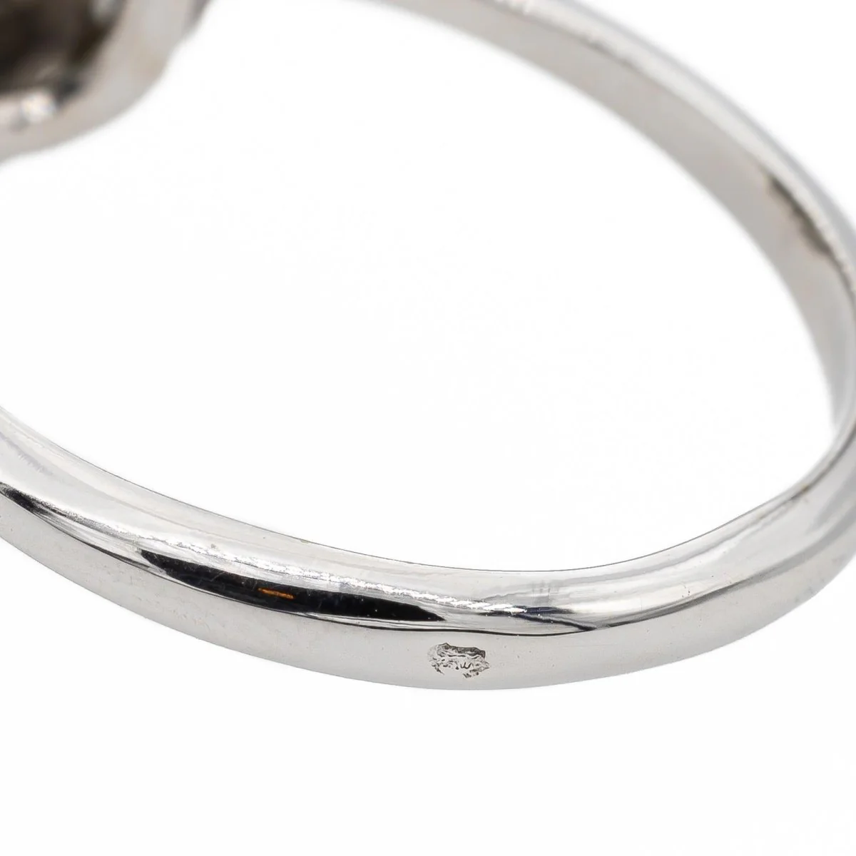 Bague Marguerite Or blanc Emeraude - Image 7