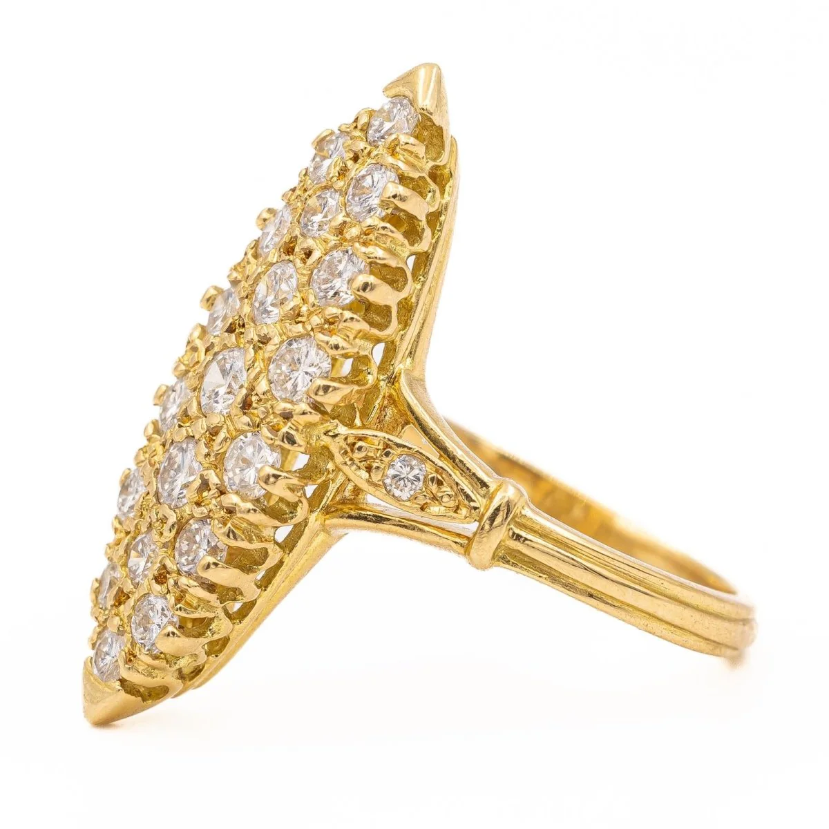 Bague Marguerite Or jaune Diamant - Image 4