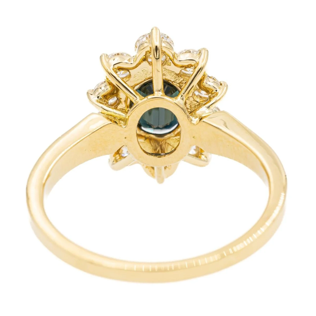 Bague Marguerite en or jaune et saphir - Image 5