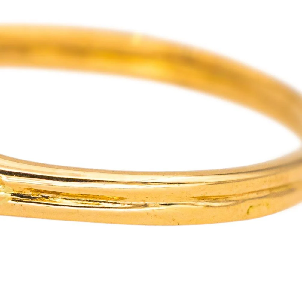 Bague Marguerite en or jaune, saphir et diamants - Image 7